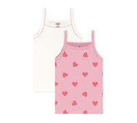 Set di Canottiere per Bambini in Cotone con Stampa a Cuori