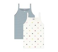 Set di Canottiere per Bambini in Cotone con Stampa a Cuori