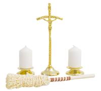 Set di canti natalizi papali dorati 17 cm