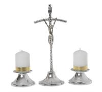 Set di canti natalizi papali in argento, 21 cm