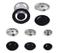 Set di cappelli da cucina, set di coperchi per pentole con 6 cappe a gas e 5 diffusori di fiamma a gas, kit di coperchi per fornelli da cucina (B)