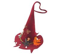 Set di cappelli da per donne e donne, in feltro, con fascia per capelli | Cappello da strega per Halloween, adatto per bambini, all'interno della stanza, sul balcone, in vacanza, all'aperto