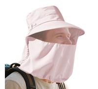 Set di Cappelli da Sole a Tesa Larga - Cappello per Protezione Solare da Escursionismo, Cappellini ďa Traspiranti Copertura per Il Viso, Cappello di Protezione ṕer Viso e Collo, Çappello coprent