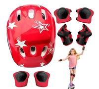 Set di cappello e cuscinetti per bambini, cappello e cuscinetti per skateboard, ginocchiere, gomitiere, polsi, attrezzatura protettiva per bicicletta, skateboard | Ginocchiere per