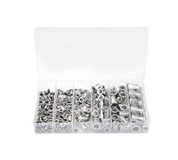 Set di cappucci for rivetti dado con inserto filettato a testa piatta in acciaio al carbonio da 190 pezzi M3 M4 M5 M6 M8 M10 DShanLa