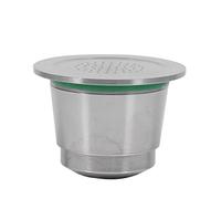 Set di Capsule per Caffè, Cialde Riutilizzabili Riutilizzabili in Acciaio Inossidabile con Cucchiaio, Compatibili con la Maggior Parte delle Macchine da Caffè