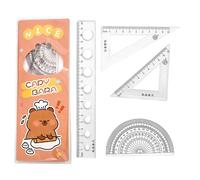 Set di Capybara portatile - triangolo e set di | Matematica imposta per la scuola secondaria | Retrattori di matematica Straight Righter, Kit geometria, del triangolo per stud