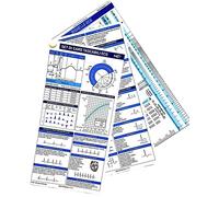 Set di card tascabili ECG. Con righello ECG