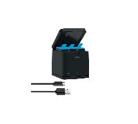 Set di caricabatterie triplo con cavo USB Type-C e kit di accessori per GoPro Hero8black/hero7/Hero6/5