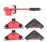 Set di carrelli per lo spostamento di mobili - Strumento di sollevamento a per piattaforma con ruote, kit di sollevamento per carichi pesanti | Base con in acciaio resistente, consente il