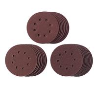 Einhell - Set di 25 pezzi di carta abrasiva (accessori per levigatrice orbitale, Ø 125 mm, 25 dischi abrasivi, 9 x P60, 8 x P120, 8 x P160, adatto per smerigliatrici orbitali Einhell)