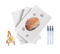 Set di carta da disegno - 3d divertenti forniture artistiche in schiuma con penna per pittura | Spugna di carta su tela 3D per progetti di viaggio di compleanno per bambini artigianali per