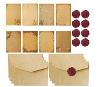 Set di carta da lettere con 8 lettere d'amore, 8 fogli A5 e 8 adesivi con sigillo di cera, lettere d'amore, lettere d'amore, carta per scrivere lettere parenti e amici