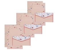Set di carta per cancelleria, motivo floreale, include 10 fogli a righe e 10 buste abbinate, formato carta da lettere 14,1 x 20,8 cm