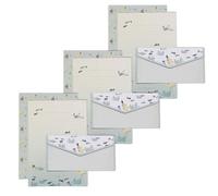 Set di carta per cancelleria, motivo floreale, include 10 fogli a righe e 10 buste abbinate, formato carta da lettere 14,1 x 20,8 cm