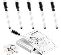 Set di Carte da Gioco Personalizzate - Set Completo di Carte Bianche, Carte Napoletane,pennarelli magnetici per lavagna bianca, cancellabili e pennarelli a secco，Vuoto Carte da Gioco