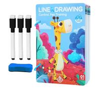 Set di carte da tracciare | Carte riutilizzabili per allenamento di scrittura | Accessori per pratica di scrittura divertente - Strumento interattivo per bambini e