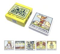 Set di carte dei tarocchi in stile pixel art, comprendente 78 carte standard, progettate in uno stile retrò da gioco, create appositamente per collezionisti e appassionati adulti. Fantasia a pezzetti,