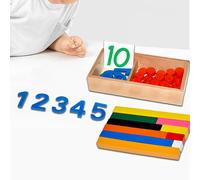 Set di carte e contatori per la matematica Montessori per la prima infanzia