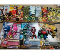 Set Di Carte E Figure Dei Power Rangers Samurai (Tutte Le 6 Figure E 18 Carte)