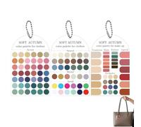 Set di carte per dei colori Campioni personali completi per 12 | Guida alla tavolozza dei colori per la pianificazione del guardaroba di trucco Abbigliamento per autunno estate inverno