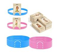 Set di carte per indovinare personaggi biblici con 6 fasce per capelli | Il kit per indovinare include 36 carte con personaggi e 6 fasce per capelli; ideale per lo studio della Bibbia