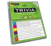 Set di carte quiz Trivia (edizione verde - tedesco) | 648 carte domande uniche in 6 categorie in una scatola da viaggio | Giochi di pub per adulti e divertente gioco di feste per amici e famiglie