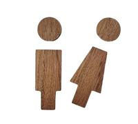 Set di cartelli in legno per bagno uomini e donne segno bagno segnaletica bagno targhe porta lavabi cartello decorazioni da parete interno bagno pubblico bagno