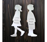 Set Di Cartelli Per Porta Toilette Per Bambino E Bambina