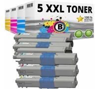 Set Di Cartucce Compatibili XXL OKI C-332 MC-363 C-332-DN MC-363-DN