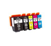 Set di cartucce d'inchiostro da 5 pezzi 202XL (T02G1/T02H1) compatibili con Epson for stampante XP-6000 XP-6005 XP-6100 XP-6105(1SET)
