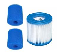 Set di cartucce filtro per piscina Intex tipo H, spugna lavabile in schiuma Dacron, riutilizzabile, facile da pulire, ricambio per piscina