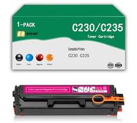 Set di cartucce toner compatibili di ricambio per Xerox C230 C235, ad alta resa, funziona con la stampante Xerox C230 C235 C235DNI C230DNI, con chip, stampa chiara, alta capacità,Magenta-3500Page