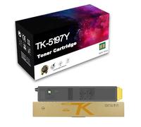 Set Di Cartucce Toner Laser CMYK Premium Compatibili Per Kyocera TK-5197C TK-5197M TK-5197Y TK-5197K TASKalfa 306ci 307ci 308ci,Yellow-1 Pack