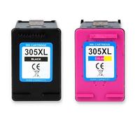 Set di cartucce XXL compatibili con HP 305 Black e Color XL. Sostituisce 3YM61AE, 3YM62AE, 3YM54A Black e 3YM60AE, 3YM63AE, 3YM53A Color