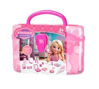Set di casa per il gioco per il trucco - Set cosmetico per l'aspetto squisito per il giorno di Natale per bambini di compleanno | Fai finta il set di trucco per le ragazze con borsa e specchio | Kit d