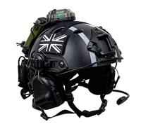 Set di Caschi Tattici Ghost Fast Bump con Microfono e Cuffia per Airsoft Cosplay, Equipaggiamento Tattico Militare