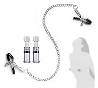 Set di Catena in Metallo Argento Morsetti catena del corpo Accessori con 1 paio di ventose