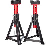 Set di cavalletti ViGOR V2477, 2 pezzi, capacità di carico di 3 tonnellate, con base larga per un elevato standard di sicurezza, ideale per lavorare su veicoli / auto, peso: 5,2 kg