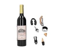 Set di cavatappi, versatore, tappo e anello antigoccia per vino, kit di apribottiglie wireless, set di strumenti da bar tutto-in-uno dal design ergonomico per e bar di casa,