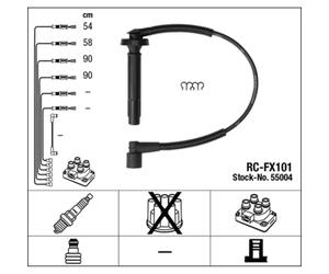 Set di cavi d'accensione NGK 55004