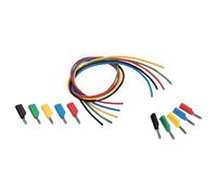 VOLTCRAFT MS-4041 KIT puntali Spina a banana 4 mm Spina a banana 4 mm 1.00 m Nero, Rosso, Blu, Giallo, Verde 1 KIT