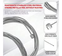 Set di cavi e guaina per freni e cambio bicicletta VXM in acciaio inossidabile, accessori per cavi del cambio per mountain bike e bici da corsa Cavo di trasmissione universale,Cavo freno mountain bike