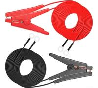 Set di cavi elettrici per recinzione solare con rame per clip a coccodrillo che forniscono forti connessioni per il controllo degli animali (4 pezzi)