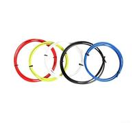 Set di cavi freno e cambio in acciaio con alloggiamento flessibile in polimero compatibile con mountain road e biciclette (A-Nero)