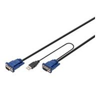 Digitus kvm cavo 1x spina vga 2x ps/2 a usb 2.0 1.80 m