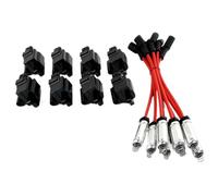 Set di cavi per bobina di accensione e candele con tappi, confezione da 8, compatibile con 4.8L 5.3L 6.0L 8.1L per UF271