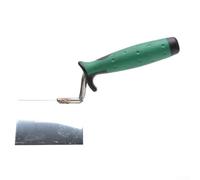 Set di cazzuole angolari per cartongesso in acciaio inossidabile per intonacatura interna ed esterna, utensile manuale per finitura a 90 gradi con comoda impugnatura in gomma per pareti lisce (esterno