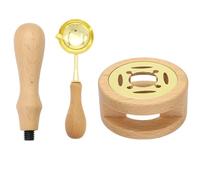 Set di Cera per Sigillatura,Forno di Fusione Cera Sigilli Calda con Spoon Scalda Sigilli per Matrimonio,Sigillo,Timbro