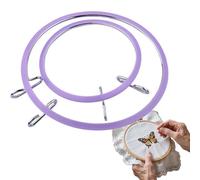 Set di cerchi da ricamo - Cerchio da rammendare con vite di serraggio regolabile, doppio set di accessori artigianali, di tensione stabile per un lavoro preciso. per